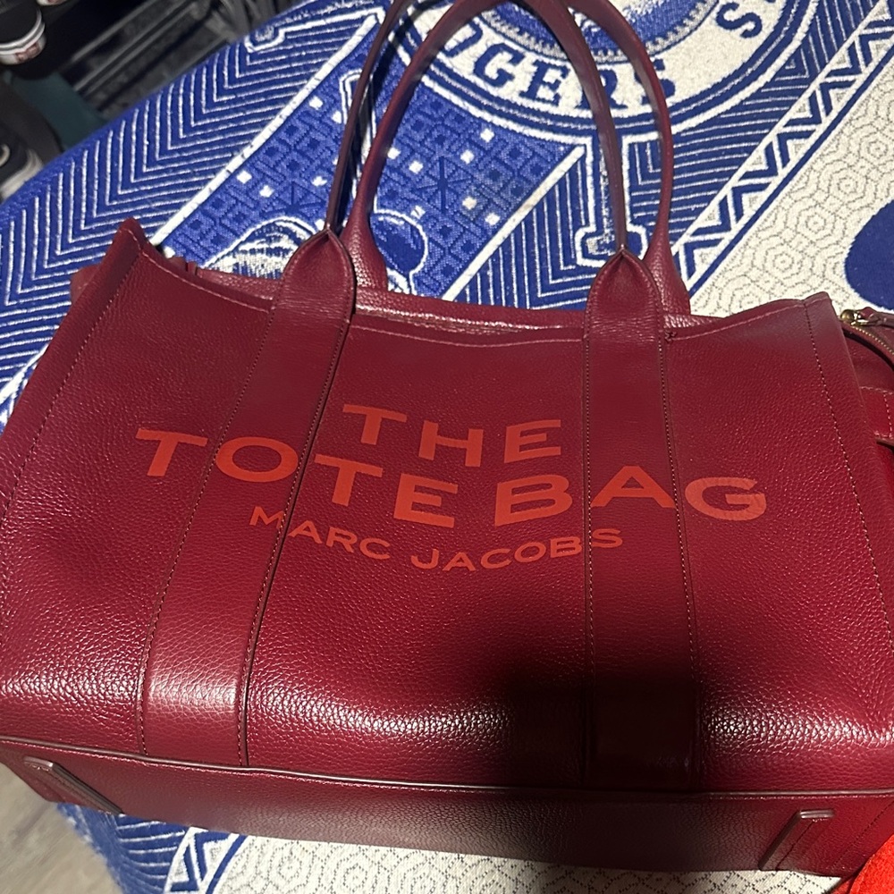 Marc Jacobs Deep Red Leather Tote